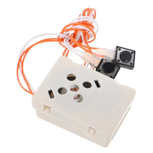 LRXIYODE Aufnahmebox Sound Taste Aufnehmbarer Stofftiereinsatz Aufnahmeknopf Aufnahmegerät Für Stofftier Soundrekorder Aufnahmeknöpfe Kunststoff Weiß von LRXIYODE