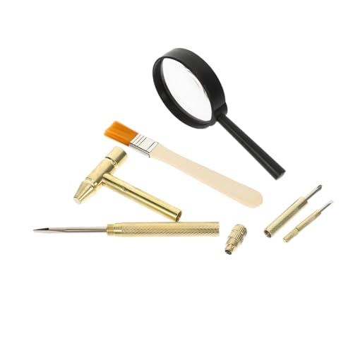 LRXIYODE Ausgrabungsset mit Hammer Meißel Pinsel Teiliges Archäologen Werkzeugset aus Abs Metall Holz für Feinmotorisches Training und Kreatives Spiel LRXIYODE Ausgrabungsset mit Hammer Meißel Pinsel Teiliges Archäologen Werkzeugset aus Abs Metall Holz für Feinmotorisches Training und Kreatives Spiel von LRXIYODE