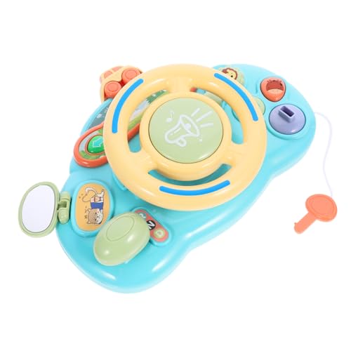 LRXIYODE Babysimulation Lenkrad mit Musikfunktion Lernspielzeug mit Hupe Licht und Einschaltknopf Sicher Poliertes Kunststoffmaterial Pädagogisches Fahrspielzeug für Kleinkinder Ab Jahr von LRXIYODE