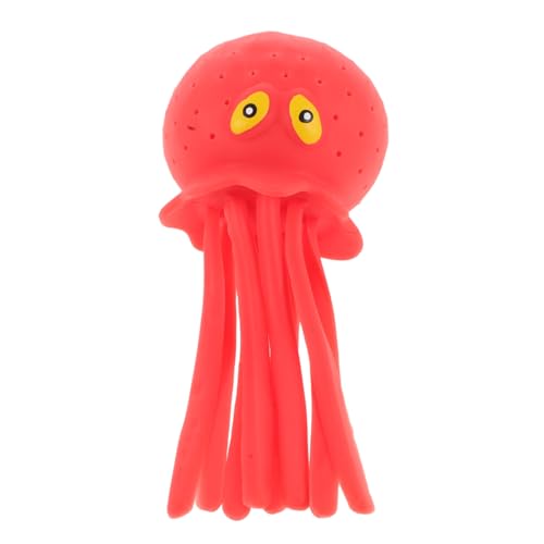 LRXIYODE Badespielzeug Saugt Wasser Octopus Badetier Cartoon Wasserspritzspielzeug für Kleinkinder Sicherer Badespaß Geschenkidee Rot von LRXIYODE