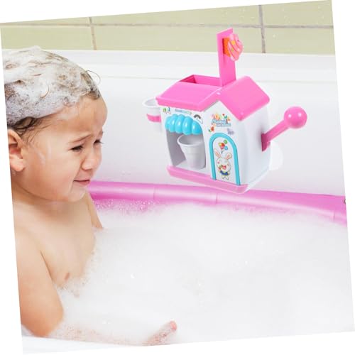 LRXIYODE Badewanne Bubble Maschine Eiscreme Design Hautfreundlich Sicher für Junge Mädchen Kreatives Wasserspielzeug für Fördert Badegewohnheiten Farblich Sortiert Zufällige Farbe von LRXIYODE