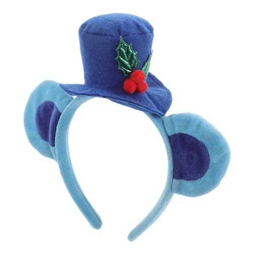 LRXIYODE Bärenohren Stirnband Bär Kostüm Accessoire Elastisch Verstellbar Für Halloween Cosplay Party Und Gesicht Waschen Blau von LRXIYODE