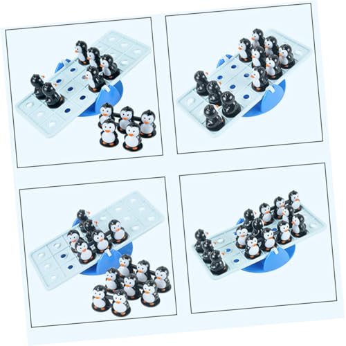 LRXIYODE Balance Seesaw Pinguin Wippe für Teiliges Balancespiel Lernspielzeug Gleichgewicht Kreativität und Feinmotorik aus Bruchsicherem Kunststoff Geeignet für Familien und Ab Jahren von LRXIYODE