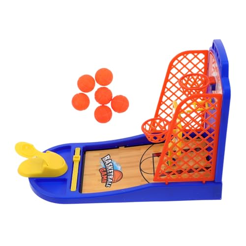 LRXIYODE Basketballspiel Set mit Finger Flick Mechanismus Verstellbare Schwierigkeitsstufen Interaktives Basketballspiel für Zwei Spieler Fördert Hand Auge Koordination und Motorische von LRXIYODE
