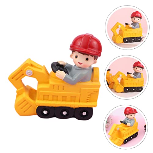 LRXIYODE Baufahrzeug Tortendeko Resin Figur Langlebiger Kuchen Topper für Jungen Glatte Oberfläche Farbenfrohes Baustellenfahrzeug für Kindergeburtstag und Tischdeko LRXIYODE Baufahrzeug Tortendeko Resin Figur Langlebiger Kuchen Topper für Jungen Glatte Oberfläche Farbenfrohes Baustellenfahrzeug für Kindergeburtstag und Tischdeko von LRXIYODE