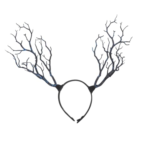 LRXIYODE Blauer Cosplay Haarreif Damen Exaggerated Witch Horns Party Haarschmuck Fotorequisite Halloween Stirnband LRXIYODE Blauer Cosplay Haarreif Damen Exaggerated Witch Horns Party Haarschmuck Fotorequisite Halloween Stirnband von LRXIYODE