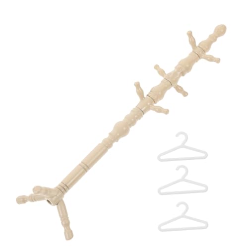 LRXIYODE Bodengarderobe Kleiderständer Kleiderablage Spielzeuge Garderobenständer Puppenhaus Puppenregal Und Aufhänger Miniatur-trockengestelle Kleiderbügel Für Puppen Beige Plastik LRXIYODE Bodengarderobe Kleiderständer Kleiderablage Spielzeuge Garderobenständer Puppenhaus Puppenregal Und Aufhänger Miniatur-trockengestelle Kleiderbügel Für Puppen Beige Plastik von LRXIYODE