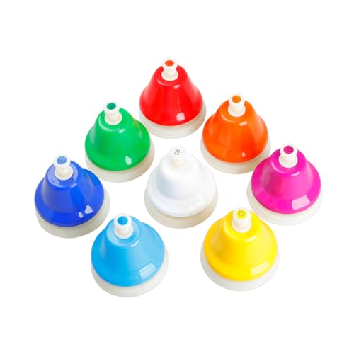 LRXIYODE Bunte Handglocken Musikinstrument Lernspielzeug Früherziehung Leichte Tragbarkeit Fördert Farb und Kognitionserkennung Spielspaß für Mädchen Jungen LRXIYODE Bunte Handglocken Musikinstrument Lernspielzeug Früherziehung Leichte Tragbarkeit Fördert Farb und Kognitionserkennung Spielspaß für Mädchen Jungen von LRXIYODE