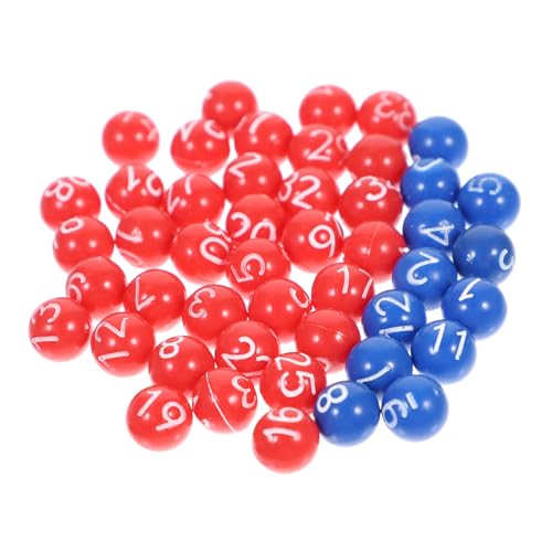 LRXIYODE Bunte Lotteriekugeln Kleine Nummerierte Bingo Kugeln für Party Verlosung und Spiel Unterhaltung Vielseitig Einsetzbar Leicht Tragbar von LRXIYODE