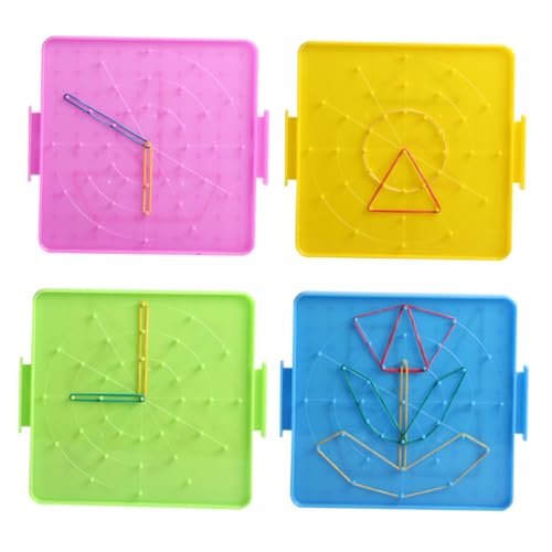 LRXIYODE Buntes Teiliges Nagelbrett Doppelseitig mit Gummibändern Geometrisches Lernspielzeug für Grundschüler Vielseitiges Mathematik Teaching Instrument zur Zufällige LRXIYODE Buntes Teiliges Nagelbrett Doppelseitig mit Gummibändern Geometrisches Lernspielzeug für Grundschüler Vielseitiges Mathematik Teaching Instrument zur Zufällige von LRXIYODE