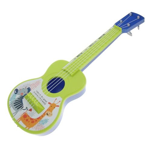 LRXIYODE Cartoon Tiermuster Ukulele Spielzeuggitarre für Kleine Pädagogisches Musikinstrument Fördert Fantasie und Hörvermögen Leicht zu Halten Geeignet für Drinnen und Zufällige Farbe von LRXIYODE