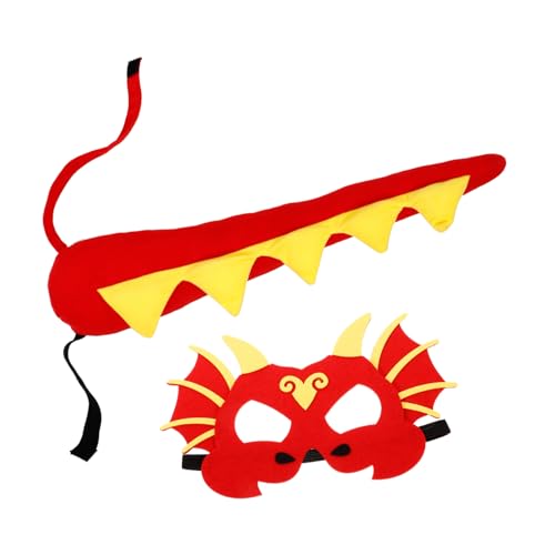 LRXIYODE Dinosaurier Cosplay Kostümset mit Dinosaurier und Maske Leichtes Dino Tierkostüm Zubehör für Jungen und Mädchen für Halloween Karneval und Geburtstagsfeiern von LRXIYODE