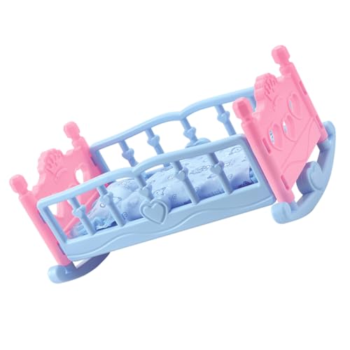 LRXIYODE Doll Crib aus Langlebigem Puppenbett für Mädchen Geeignet als Miniatur Puppenhaus Möbel Geburtstagsgeschenk für Dekoratives Puppenzimmer Zubehör LRXIYODE Doll Crib aus Langlebigem Puppenbett für Mädchen Geeignet als Miniatur Puppenhaus Möbel Geburtstagsgeschenk für Dekoratives Puppenzimmer Zubehör von LRXIYODE