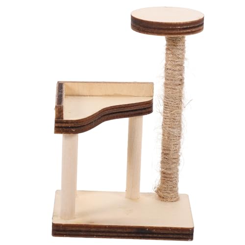 LRXIYODE Dollhouse Zubehör Realistische Katzenmöbel Dekorativer Mini Holz Katzenbaum für Wohnzimmer und Schlafzimmer LRXIYODE Dollhouse Zubehör Realistische Katzenmöbel Dekorativer Mini Holz Katzenbaum für Wohnzimmer und Schlafzimmer von LRXIYODE