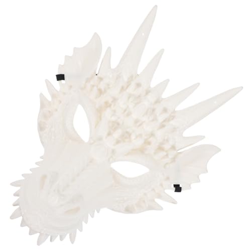 LRXIYODE Dragon Party Maske Vollgesicht Cosplay Tierkostüm Requisit Masquerade Halloween Unisex Plastik Weiß LRXIYODE Dragon Party Maske Vollgesicht Cosplay Tierkostüm Requisit Masquerade Halloween Unisex Plastik Weiß von LRXIYODE