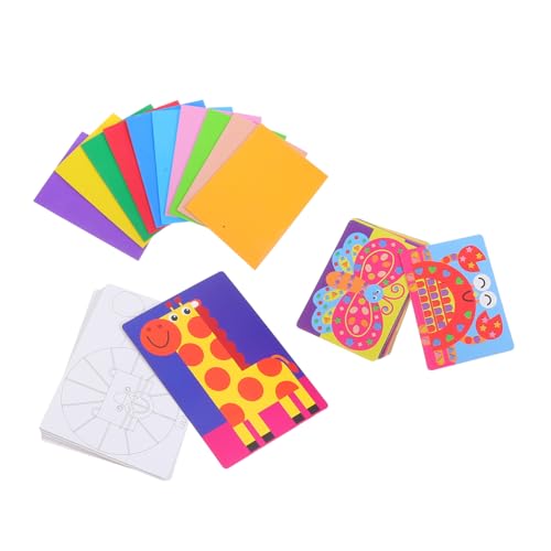 LRXIYODE Dreidimensionale Aufkleber Lustige Eva Craft Activity Tiere DIY Bastelsets DIY Eva Craft Activity Kunst Tier Lernspielzeug von LRXIYODE