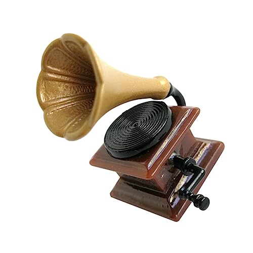 LRXIYODE Dummy-Plattenspieler für kinderspielzeug Children's Toy Miniature Phonograph Model Miniature Music Box Mini-Hausphonograph Mikroszenenverzierung Harz Light Brown LRXIYODE Dummy-Plattenspieler für kinderspielzeug Children's Toy Miniature Phonograph Model Miniature Music Box Mini-Hausphonograph Mikroszenenverzierung Harz Light Brown von LRXIYODE