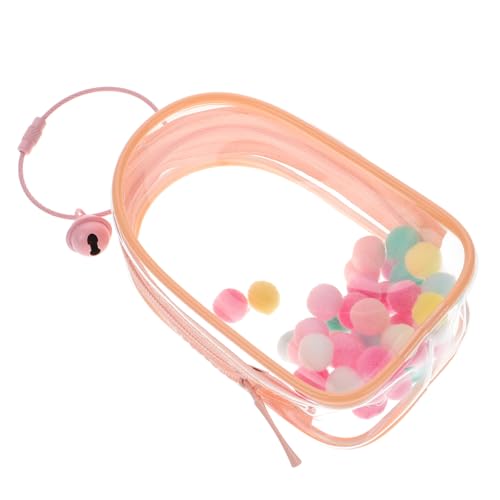 LRXIYODE Durchsichtige Mini Puppentragetasche aus PVC mit Ring und Glocke Hochtransparente Aufbewahrungstasche für Mini Puppen für Präsentation und Transport von LRXIYODE