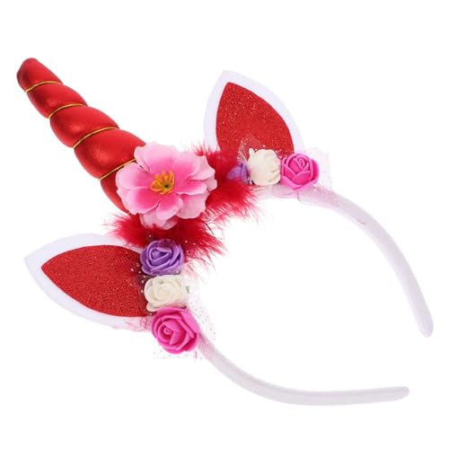 LRXIYODE Einhorn Haarreif mit Weichem Universelle Leichtes Stirnband für Mädchen Party und Cosplay Accessoire und Langlebig für Festtage und Verkleidungen von LRXIYODE