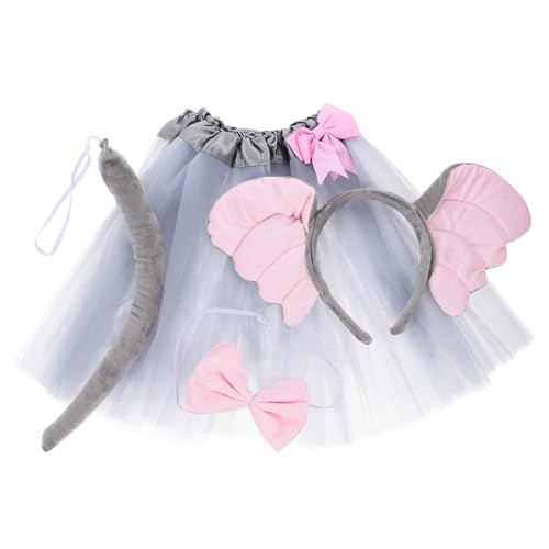 LRXIYODE Elefant Kostüm Set für Teiliges Cosplay Set mit Elefantenohren Fliege und Grauem Tutu für Halloween Karneval und Geburtstagsfeiern Lustige Tierkostüme für Mädchen und Jungen LRXIYODE Elefant Kostüm Set für Teiliges Cosplay Set mit Elefantenohren Fliege und Grauem Tutu für Halloween Karneval und Geburtstagsfeiern Lustige Tierkostüme für Mädchen und Jungen von LRXIYODE