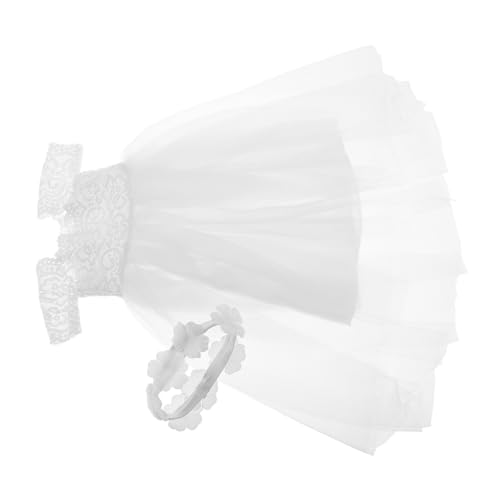 LRXIYODE Elegantes Puppenkleid Hochzeitskleid mit Spitzen und Perlenverzierung Leicht Anzuziehen Weißes Brautkleid für Amerikanische Puppen Doll Accessories für Mädchen LRXIYODE Elegantes Puppenkleid Hochzeitskleid mit Spitzen und Perlenverzierung Leicht Anzuziehen Weißes Brautkleid für Amerikanische Puppen Doll Accessories für Mädchen von LRXIYODE