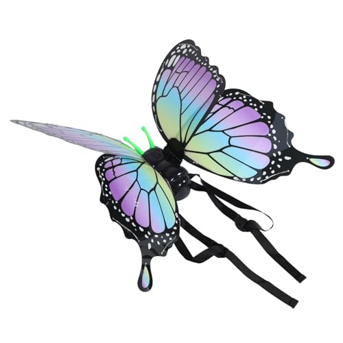 LRXIYODE Elektrische LED Schmetterlingsflügel mit Leuchteffekt Leichte Bewegliche für Frühjahrsfest Halloween Cosplay Kinderkostüm Zubehör von LRXIYODE