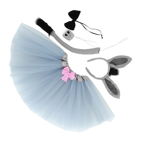 LRXIYODE Esel Kostüm Set mit Tierohren Stirnband Langlebige Cosplay Accessoires für Festival Karneval und Kostümparty Kreatives Design Teiliges Party Outfit für Mädchen und Jungen LRXIYODE Esel Kostüm Set mit Tierohren Stirnband Langlebige Cosplay Accessoires für Festival Karneval und Kostümparty Kreatives Design Teiliges Party Outfit für Mädchen und Jungen von LRXIYODE