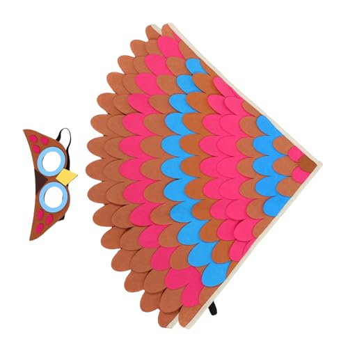 LRXIYODE Eulenflügelumhang Geflügeltes Kreaturenkostüm Tierkostüm Fantasy Flügelkostüm Federflügel Outfit Eulenanzug Halloween Party Gastgeschenke Tieranzug Chemiefaserfilz LRXIYODE Eulenflügelumhang Geflügeltes Kreaturenkostüm Tierkostüm Fantasy Flügelkostüm Federflügel Outfit Eulenanzug Halloween Party Gastgeschenke Tieranzug Chemiefaserfilz von LRXIYODE