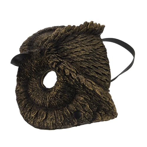 LRXIYODE Eulenmaske Maskerademaske Halloween-Kostüm für Männer Halloweenkostüm Tiermaske mit halbem Gesicht Rätsel goldene maske Halloween-Attacken Tiere Maske tierische Maske PU-Schaum LRXIYODE Eulenmaske Maskerademaske Halloween-Kostüm für Männer Halloweenkostüm Tiermaske mit halbem Gesicht Rätsel goldene maske Halloween-Attacken Tiere Maske tierische Maske PU-Schaum von LRXIYODE