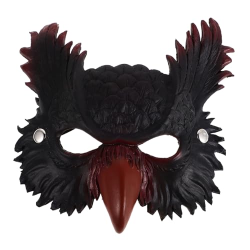 LRXIYODE Eulenmaske für Kostümpartys Verstellbare Halbmaske für Halloween Detailreiche Tiermaske Strapazierfähigem Material für Cosplay Requisiten und Unvergessliche Auftritte LRXIYODE Eulenmaske für Kostümpartys Verstellbare Halbmaske für Halloween Detailreiche Tiermaske Strapazierfähigem Material für Cosplay Requisiten und Unvergessliche Auftritte von LRXIYODE