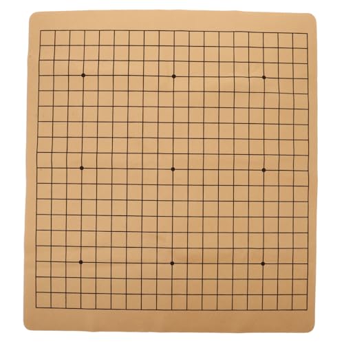 LRXIYODE Faltschachmatte Doppelseitig für Xiangqi und Go Faltbares PU Schachbrett für Erwachsene und Schüler Leicht Glatte Oberfläche Multifunktional Tragbar Modernes Design für Unterwegs von LRXIYODE