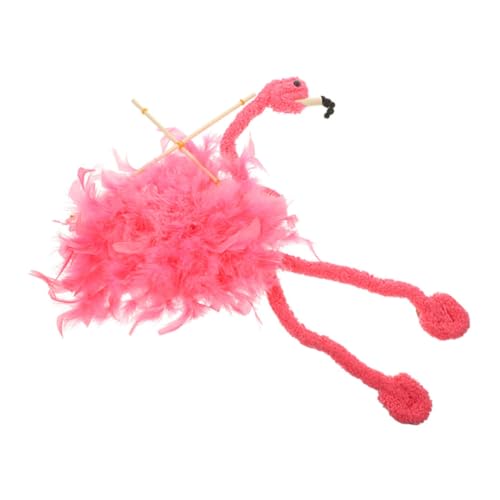 LRXIYODE Flamingo Marionette Plüschpuppe Leichte Tierische Handpuppe Bruchfestes Performance für Puppentheater Dekoration und Interaktives von LRXIYODE