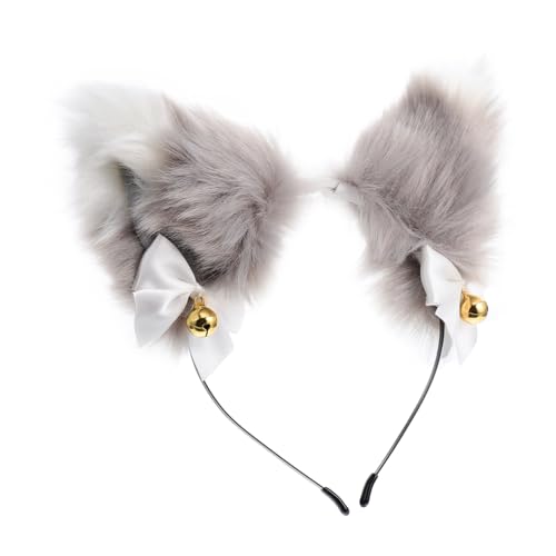 LRXIYODE Flauschiges Katzenohren Stirnband mit Glocken Niedliches Cosplay Haaraccessoire für Frauen und Mädchen Leichtes Party Kopfschmuck und Vielseitig Einsetzbar LRXIYODE Flauschiges Katzenohren Stirnband mit Glocken Niedliches Cosplay Haaraccessoire für Frauen und Mädchen Leichtes Party Kopfschmuck und Vielseitig Einsetzbar von LRXIYODE