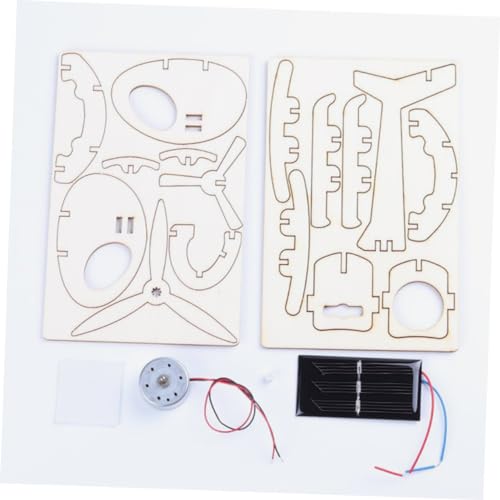 LRXIYODE Flugzeug Modell DIY Solar Hubschrauber Bausatz Wissenschaft Kreatives Lernspielzeug Handwerk Puzzle für Jungen und Mädchen von LRXIYODE