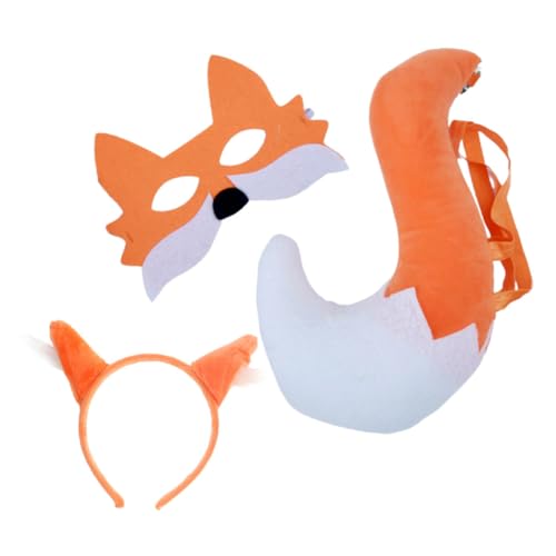 LRXIYODE Fox Kostüm Teilig mit Maske und Haarreif Leichtes Tier Cosplay Accessoire für Halloween Karneval Weihnachts und Rollenspielpartys LRXIYODE Fox Kostüm Teilig mit Maske und Haarreif Leichtes Tier Cosplay Accessoire für Halloween Karneval Weihnachts und Rollenspielpartys von LRXIYODE