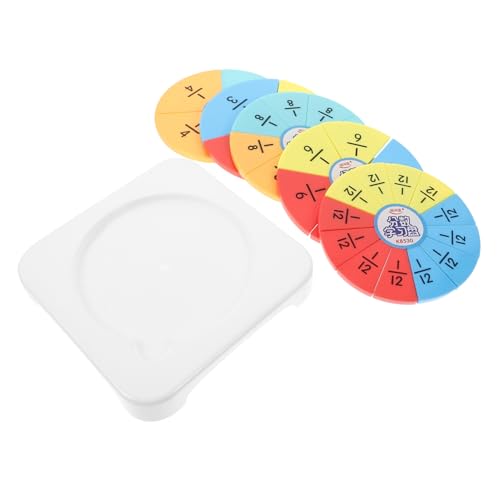 LRXIYODE Fraction Circles Puzzle Buntes Lernspielzeug für Grundschule Bruchrechnen Anschauliches Mathe Teaching Kit Sicher und Langlebig Zufällige Farbe Zufällige Farbe von LRXIYODE