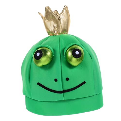 LRXIYODE Froschhut Vollkopf Cosplay Mütze Party Halloween Kostüm Erwachsene Vielseitiges Foto Requisit Lustiger Tierhut für Karneval Bühne von LRXIYODE