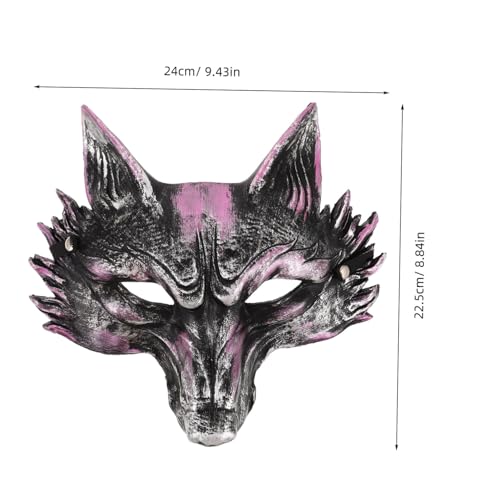 LRXIYODE Fuchsmaske Halloween Masquerade Maske aus Leichtem PU Schaumstoff Realistisch und Bequem für Karneval Cosplay und Party Atmungsaktiv und Vielseitig Einsetzbar von LRXIYODE