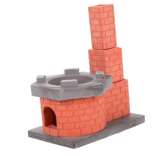 LRXIYODE Für Den Küchenherd Spielset Für Kleinkinder Rollenspiel Spielküchenzubehör Kamin Im Puppenhaus Spielset Für Die Kinderküche Küche Für Miniatursachen Keramik von LRXIYODE