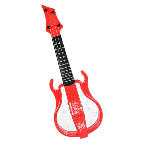 LRXIYODE Gitarre Elektrisch Multifunktional Tragbar Realistische Soundeffekte Robust Sicher Rote Farbe für Jungen Mädchen Musikinstrument von LRXIYODE