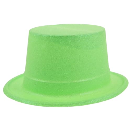 LRXIYODE Glitzerhut St Patrick'S Day Kostüm St Patrick'S Day Baumspitze St Patrick'S Day Zylinder St Patrick'S Day Patrick'S Day Irischer Hut Plastik Grün von LRXIYODE