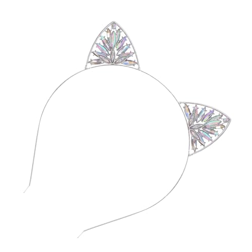 LRXIYODE Glitzernder Katzenohren Haarreif mit Funkelnden Strasssteinen Leichter und Bequemer Haarreifen für Damen Vielseitiges Accessoire für Cosplay Halloween und Party Looks LRXIYODE Glitzernder Katzenohren Haarreif mit Funkelnden Strasssteinen Leichter und Bequemer Haarreifen für Damen Vielseitiges Accessoire für Cosplay Halloween und Party Looks von LRXIYODE