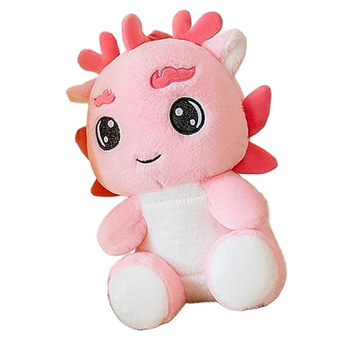 LRXIYODE Glückverheißendes Jahr des Drachen 2024 Drache Stofftier Drachenspielzeug Im Chinesischen Stil Drachen-kuscheltiere Drache Gefülltes Puppenspielzeug Drachenpuppe Rosa Pp Baumwolle von LRXIYODE