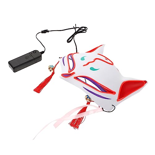 LRXIYODE Glühende Halloween Fuchsmaske aus Kreative Leuchtende Party Dekoration Umweltfreundliche Maske für Fasching Cosplay und Maskenball Bequem Tragbar ohne Batterie LRXIYODE Glühende Halloween Fuchsmaske aus Kreative Leuchtende Party Dekoration Umweltfreundliche Maske für Fasching Cosplay und Maskenball Bequem Tragbar ohne Batterie von LRXIYODE