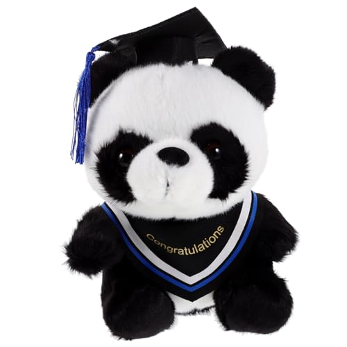 LRXIYODE Graduation Plüsch Panda Kuscheltier Weicher Hautfreundlicher Süßes Stofftier mit Feiner Verarbeitung zur Abschlussfeier für Jungen und Mädchen Langlebiges Schadstofffreies von LRXIYODE