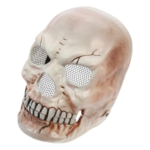 LRXIYODE Gruselige Skelettmaske für Erwachsene Realistische Halloween Cosplay Totenschädel Maske Requisite für Horror Partys Kostümpartys und Maskeraden LRXIYODE Gruselige Skelettmaske für Erwachsene Realistische Halloween Cosplay Totenschädel Maske Requisite für Horror Partys Kostümpartys und Maskeraden von LRXIYODE