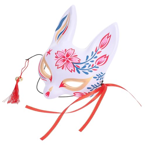 LRXIYODE Halbgesicht Fuchsmaske im Japanischen Stil Dekorative Maske für Frauen für Karneval Cosplay Halloween und Festivitäten Elastischem Band und Anpassungsfähig LRXIYODE Halbgesicht Fuchsmaske im Japanischen Stil Dekorative Maske für Frauen für Karneval Cosplay Halloween und Festivitäten Elastischem Band und Anpassungsfähig von LRXIYODE