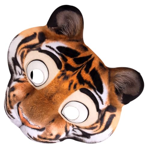 LRXIYODE Halbgesichts Tiger Maske aus EVA mit Verstellbarem Gummiband Realistische Tiermaske für Halloween Karneval Kostüm und Maskenbälle Geeignet für Erwachsene Tier Kostüm Accessoire LRXIYODE Halbgesichts Tiger Maske aus EVA mit Verstellbarem Gummiband Realistische Tiermaske für Halloween Karneval Kostüm und Maskenbälle Geeignet für Erwachsene Tier Kostüm Accessoire von LRXIYODE