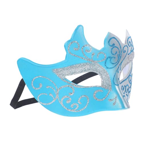 LRXIYODE Halbgesichts masquerade maske Silber blau Dekorative Halloween Party Maske Cosplay Accessoire für Maskenball Tanz und Kostümparty Vielseitig Einsetzbar und Komfortabel zu Tragen LRXIYODE Halbgesichts masquerade maske Silber blau Dekorative Halloween Party Maske Cosplay Accessoire für Maskenball Tanz und Kostümparty Vielseitig Einsetzbar und Komfortabel zu Tragen von LRXIYODE