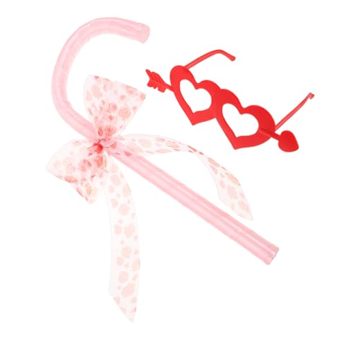 LRXIYODE Halloween Bowknot Candy Cane Tanzrequisiten mit Herzpfeil Sonnenbrille Leicht und Komfortabel für Valentinstag Kostüm-Party Rollenspiel und Bühnenauftritte Einheitsgröße Rosa LRXIYODE Halloween Bowknot Candy Cane Tanzrequisiten mit Herzpfeil Sonnenbrille Leicht und Komfortabel für Valentinstag Kostüm-Party Rollenspiel und Bühnenauftritte Einheitsgröße Rosa von LRXIYODE